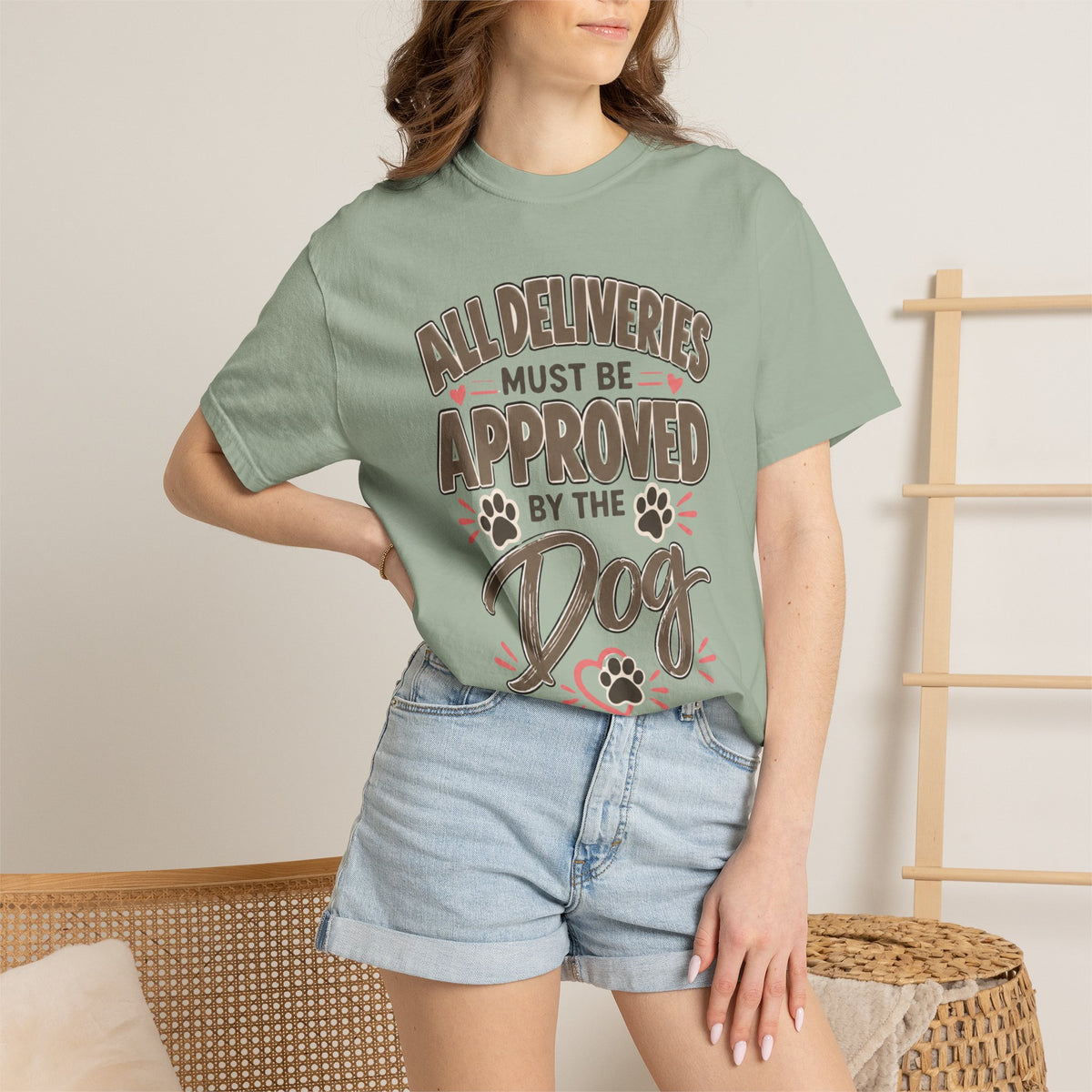 All Deliveries Must Be Approved by the Dog | Funny Dog Lover Tee