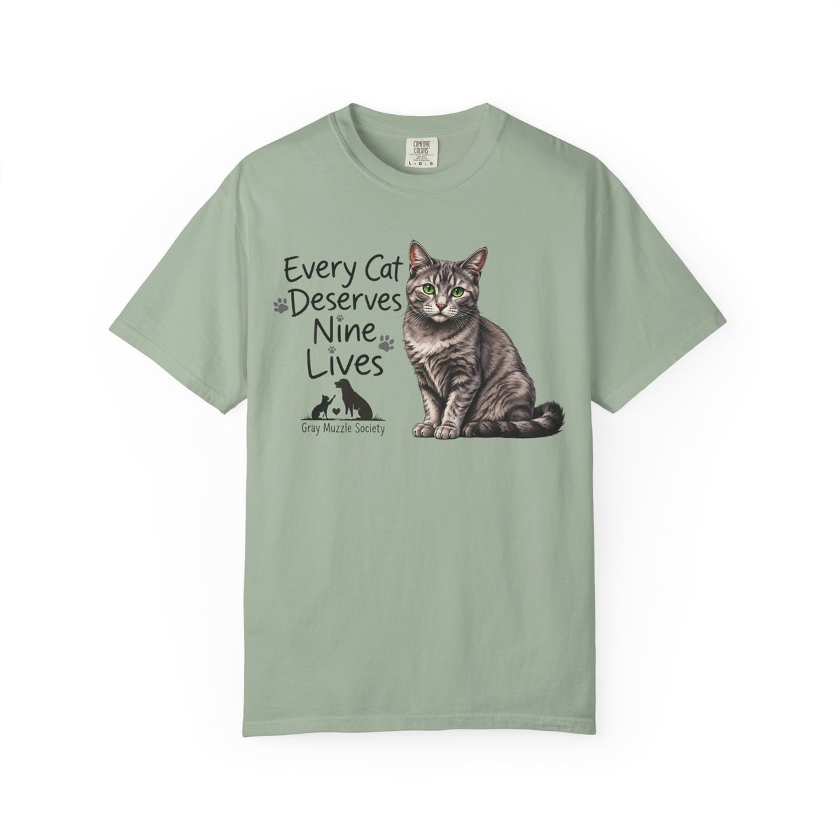 Every Cat Deserves Nine Lives | Senior Cat Rescue Tee