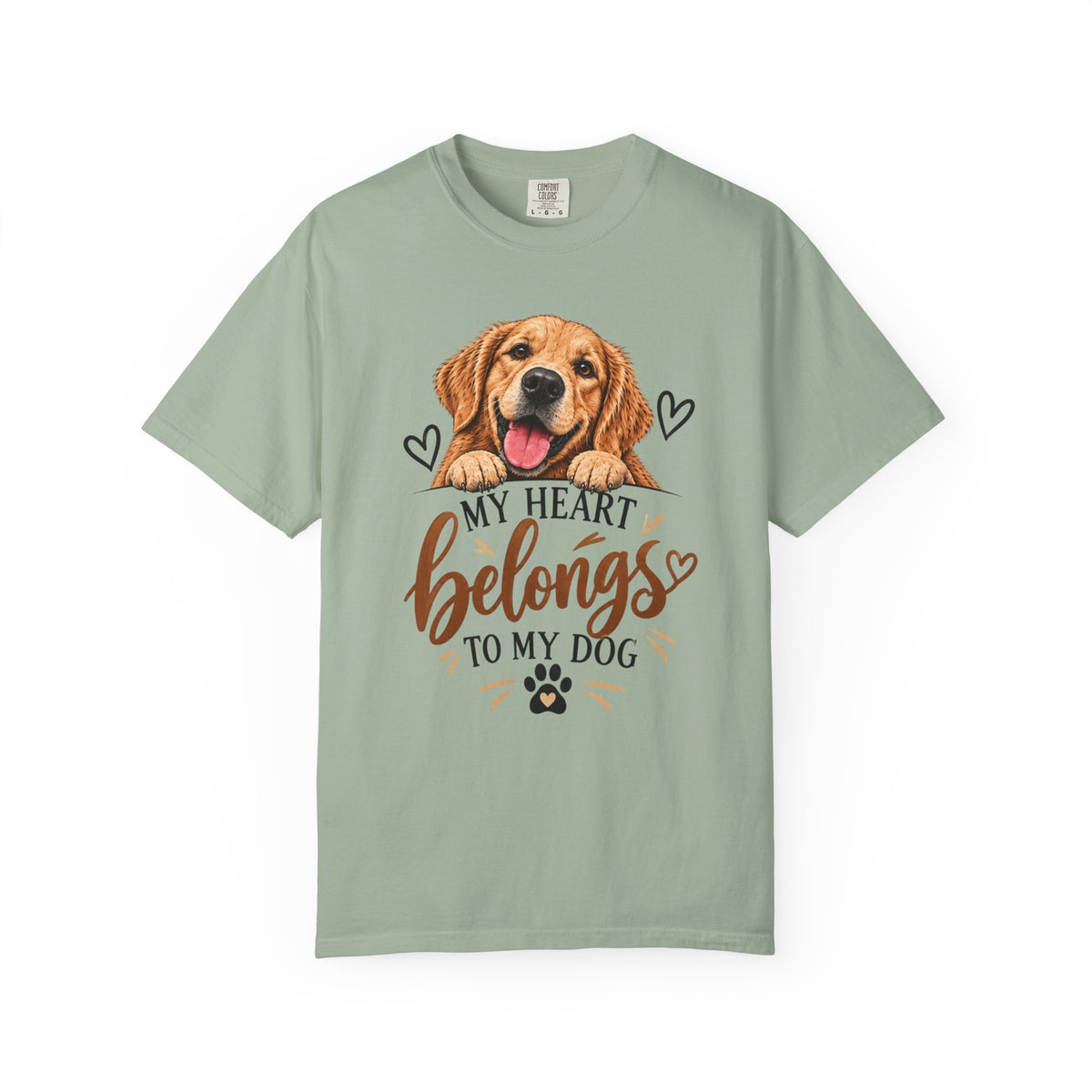 My Heart Belongs to My Dog | Dog Lover Graphic Tee