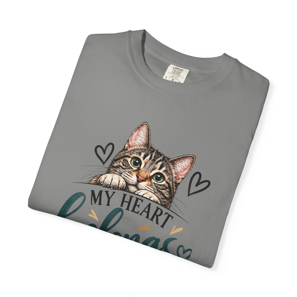 My Heart Belongs to My Cats | Cat Lover Comfort Colors® Tee