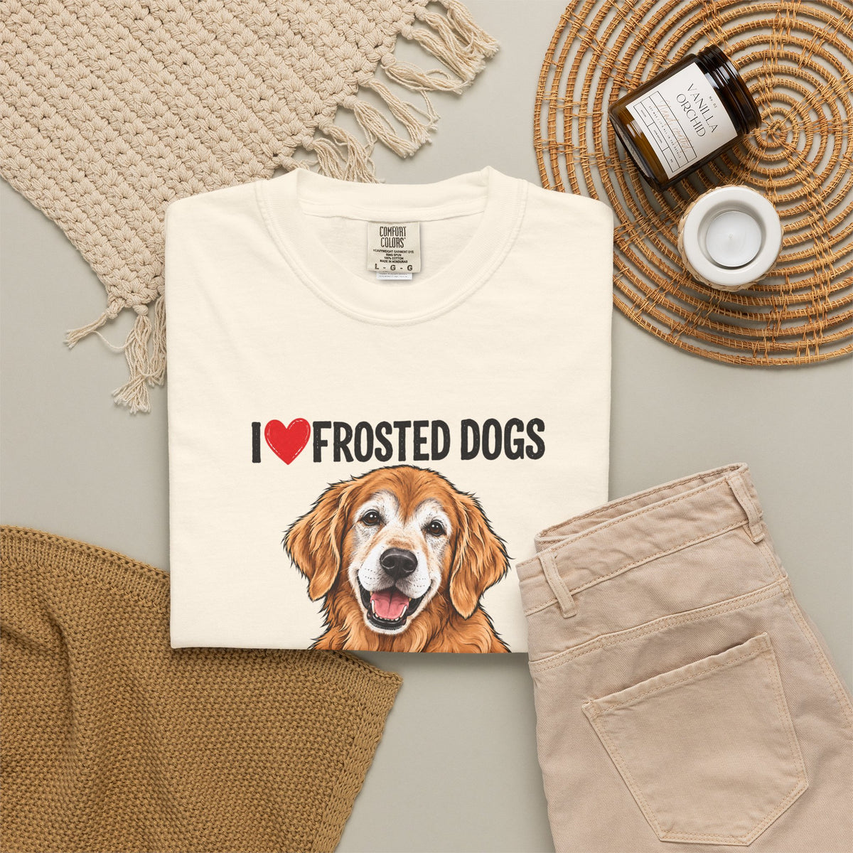 I Love Frosted Dogs. Adopt a Senior. | Senior Dog Tee