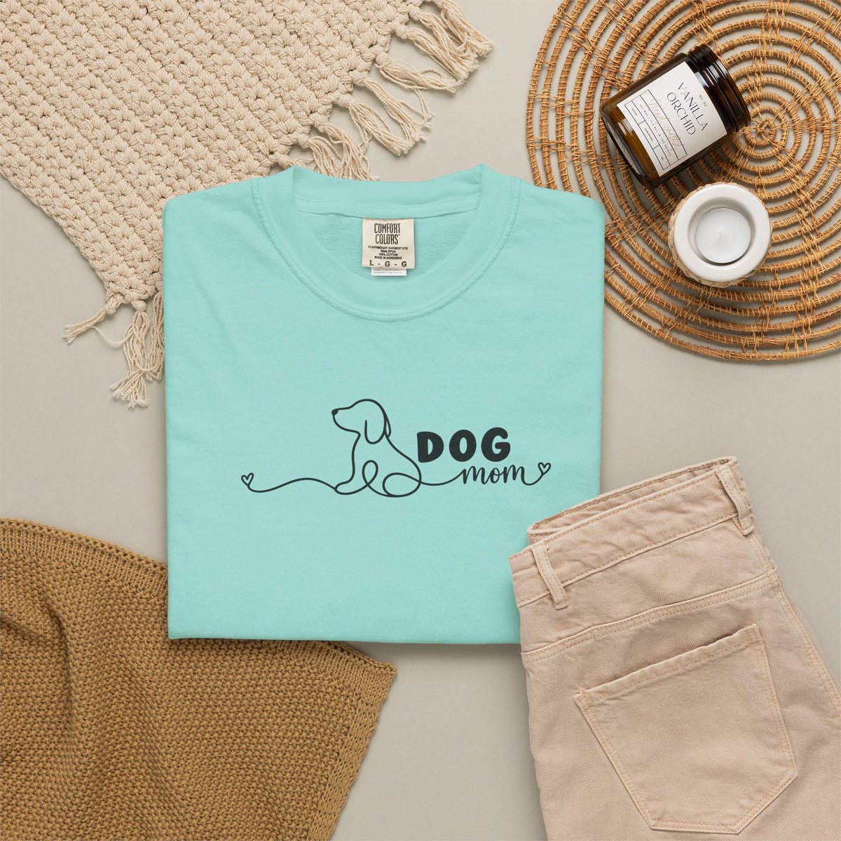 Minimalist Dog Mom Tee | Simple Dog Lover Shirt
