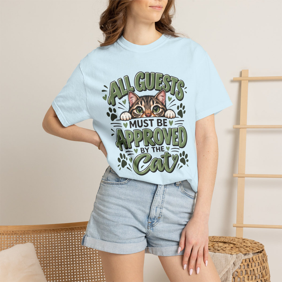 All Guests Must Be Approved by the Cat | Comfort Colors® Tee