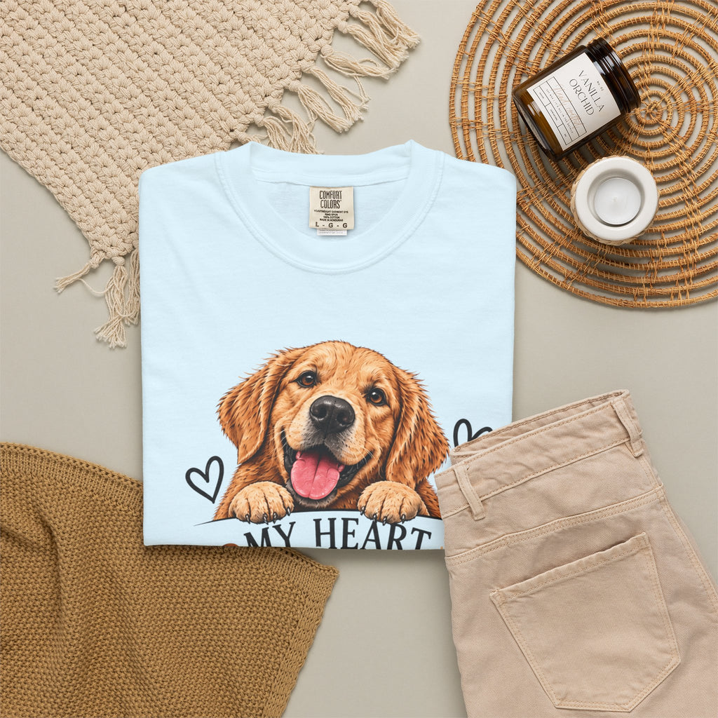 My Heart Belongs to My Dog | Dog Lover Graphic Tee