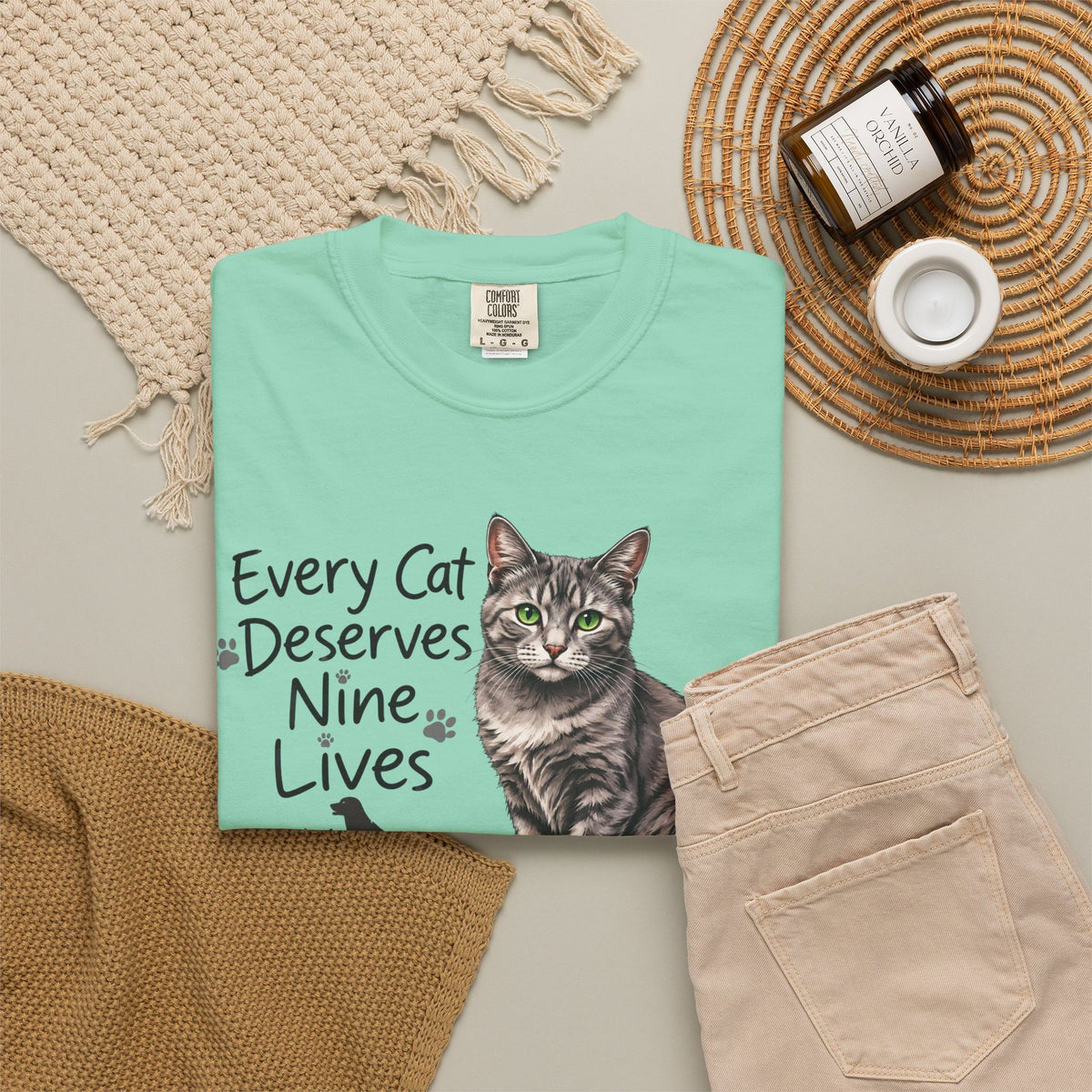 Every Cat Deserves Nine Lives | Senior Cat Rescue Tee