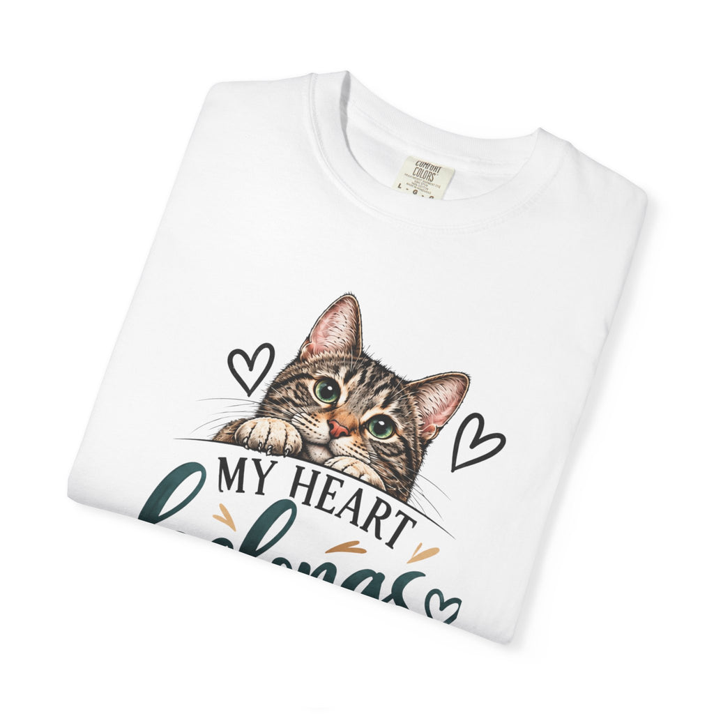 My Heart Belongs to My Cats | Cat Lover Comfort Colors® Tee