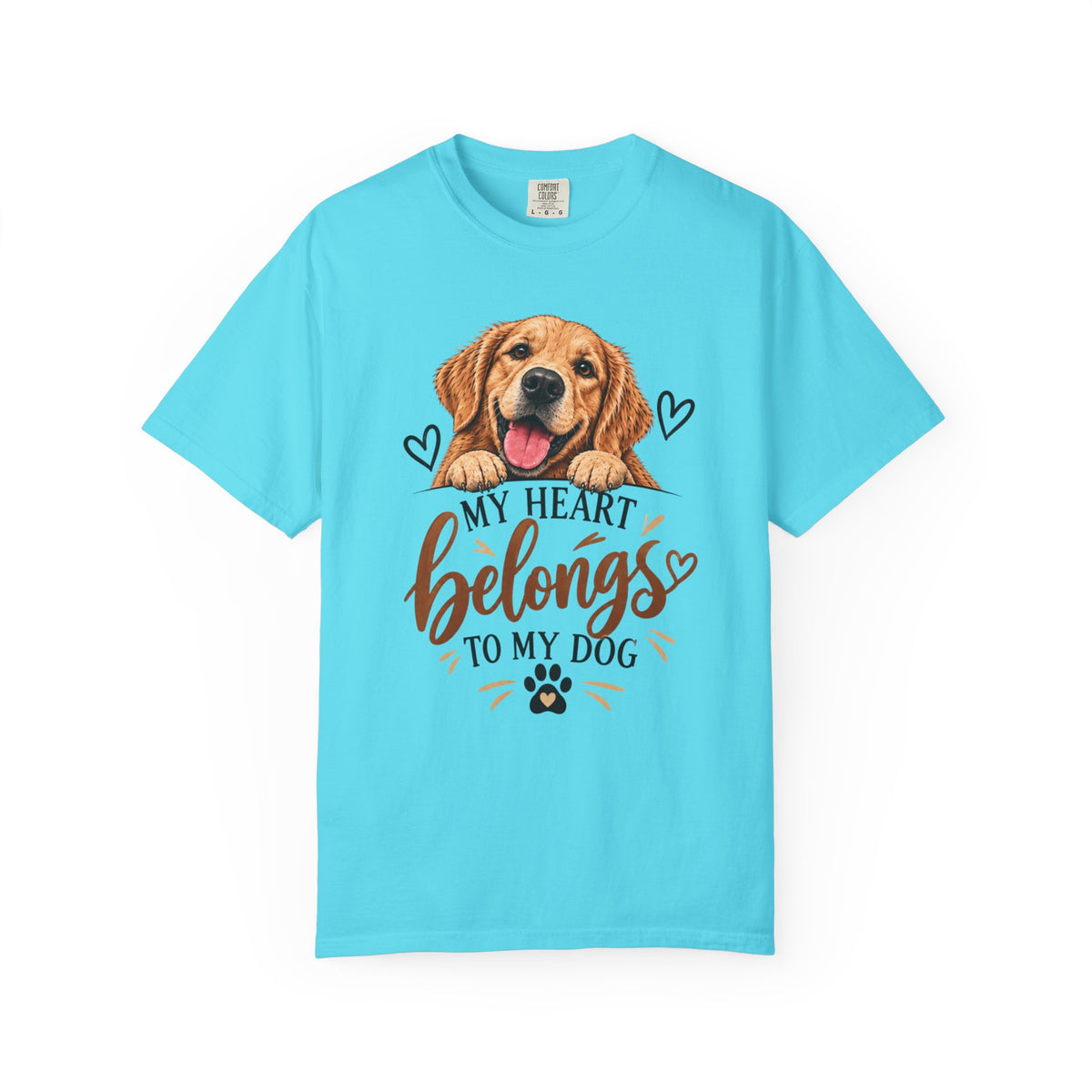 My Heart Belongs to My Dog | Dog Lover Graphic Tee