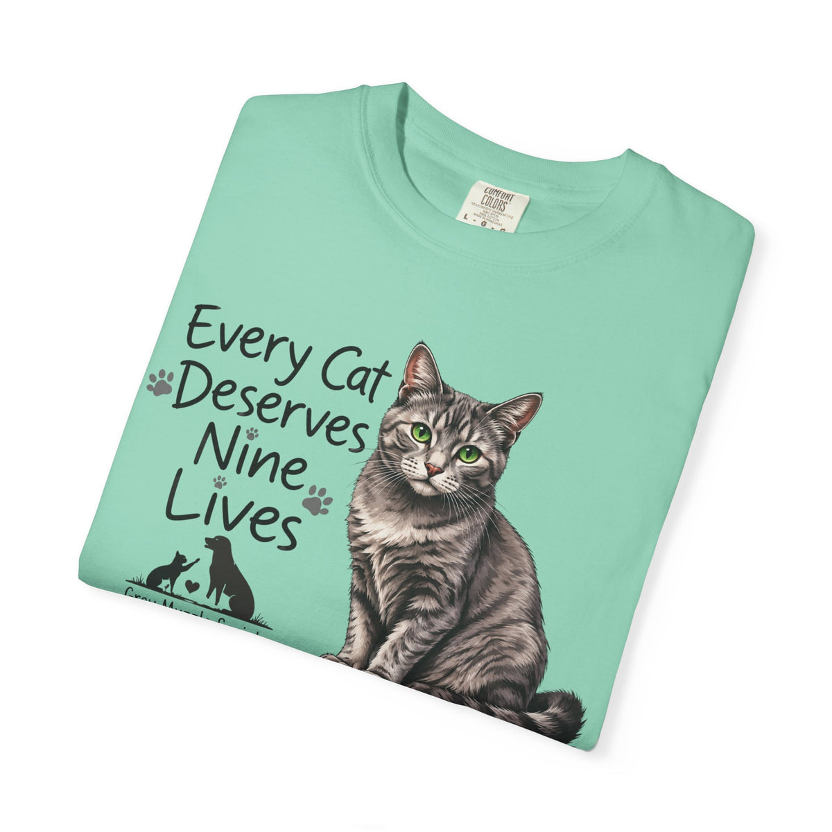 Every Cat Deserves Nine Lives | Senior Cat Rescue Tee