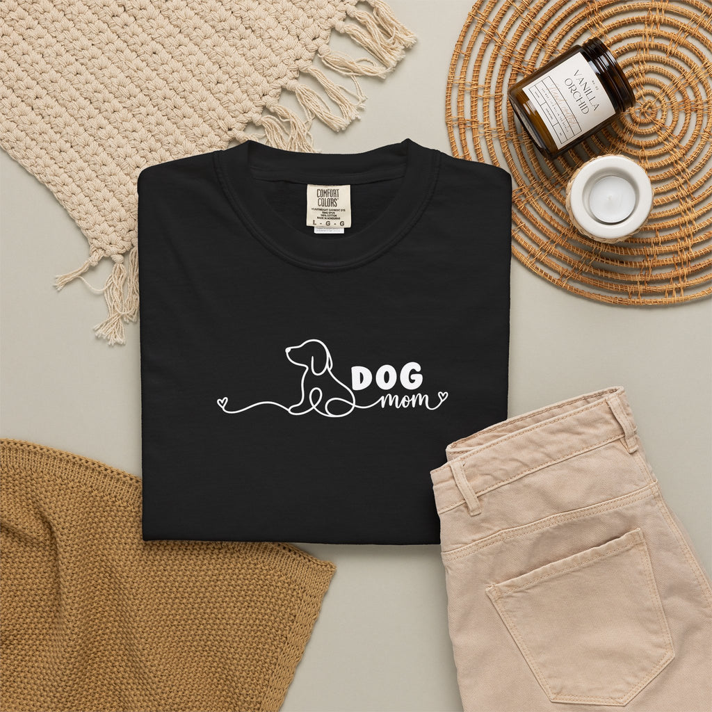 Minimalist Dog Mom Tee | Simple Dog Lover Shirt