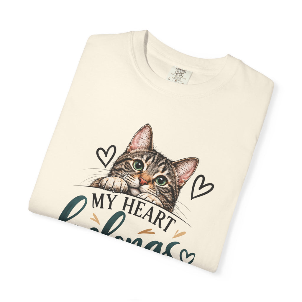 My Heart Belongs to My Cats | Cat Lover Comfort Colors® Tee