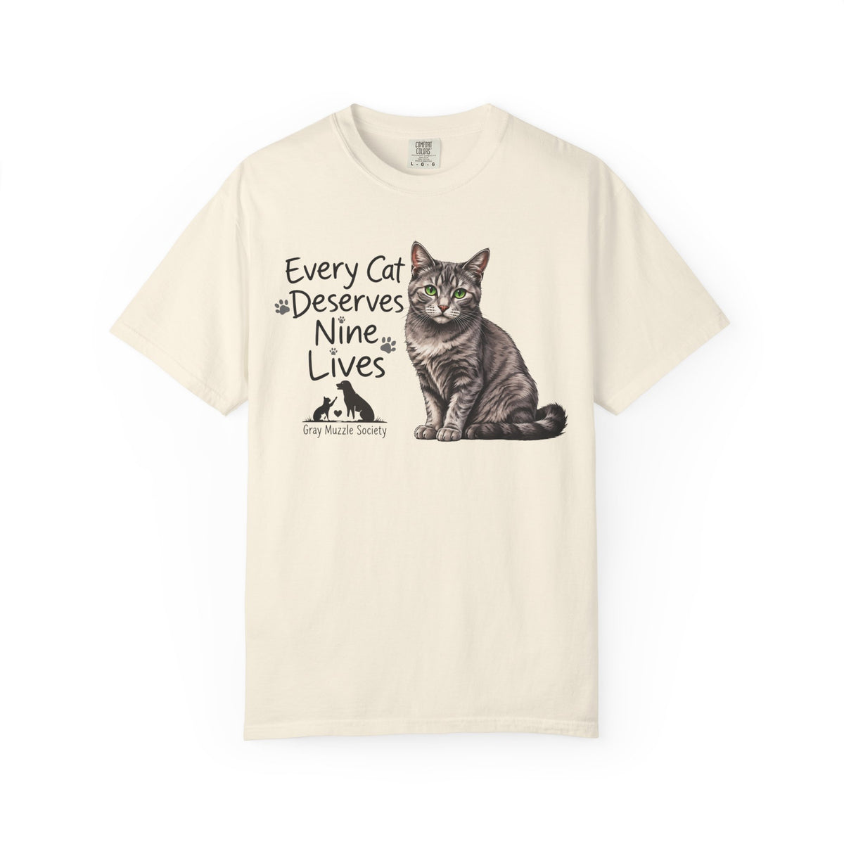 Every Cat Deserves Nine Lives | Senior Cat Rescue Tee