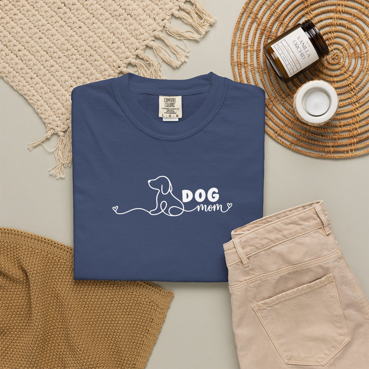 Minimalist Dog Mom Tee | Simple Dog Lover Shirt