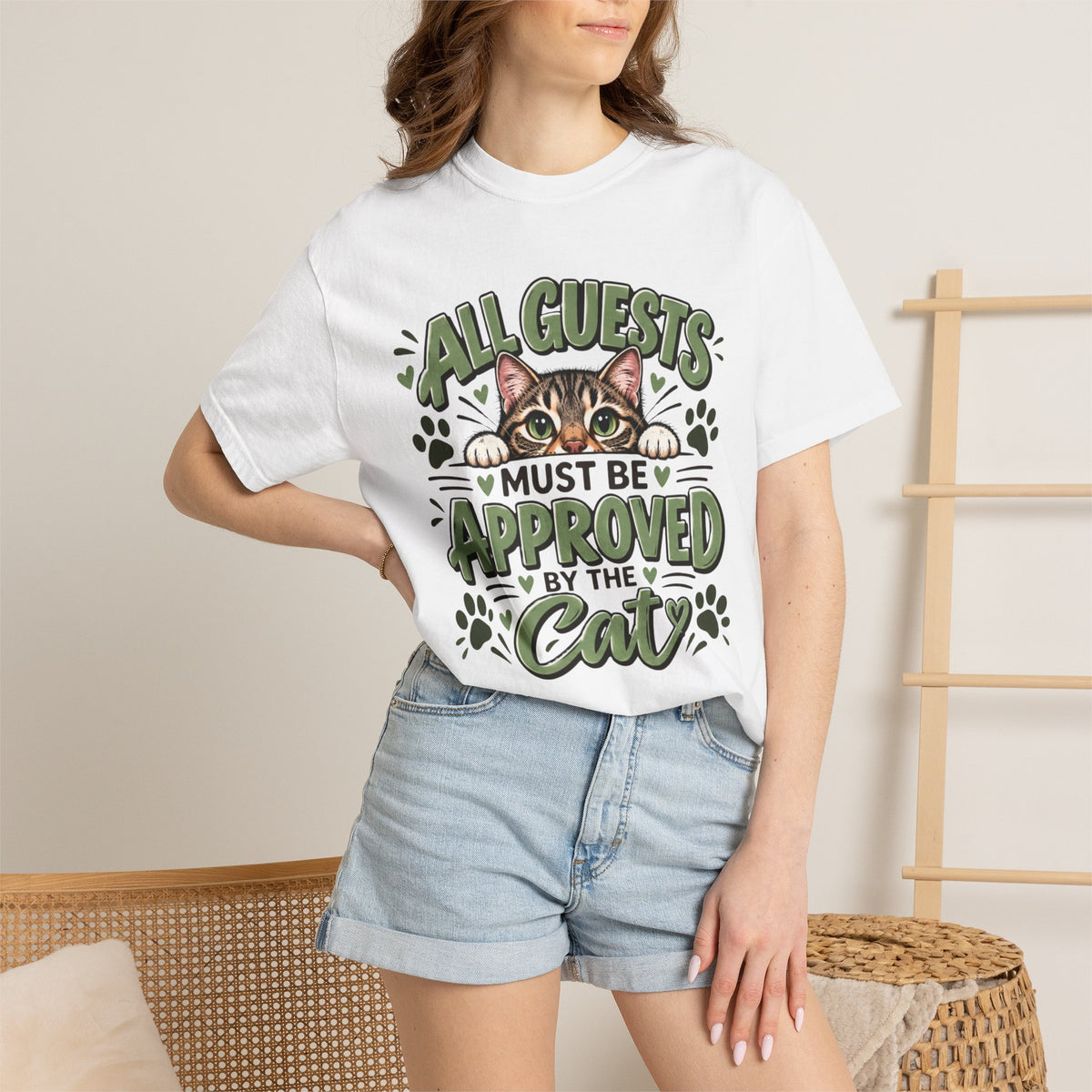 All Guests Must Be Approved by the Cat | Comfort Colors® Tee