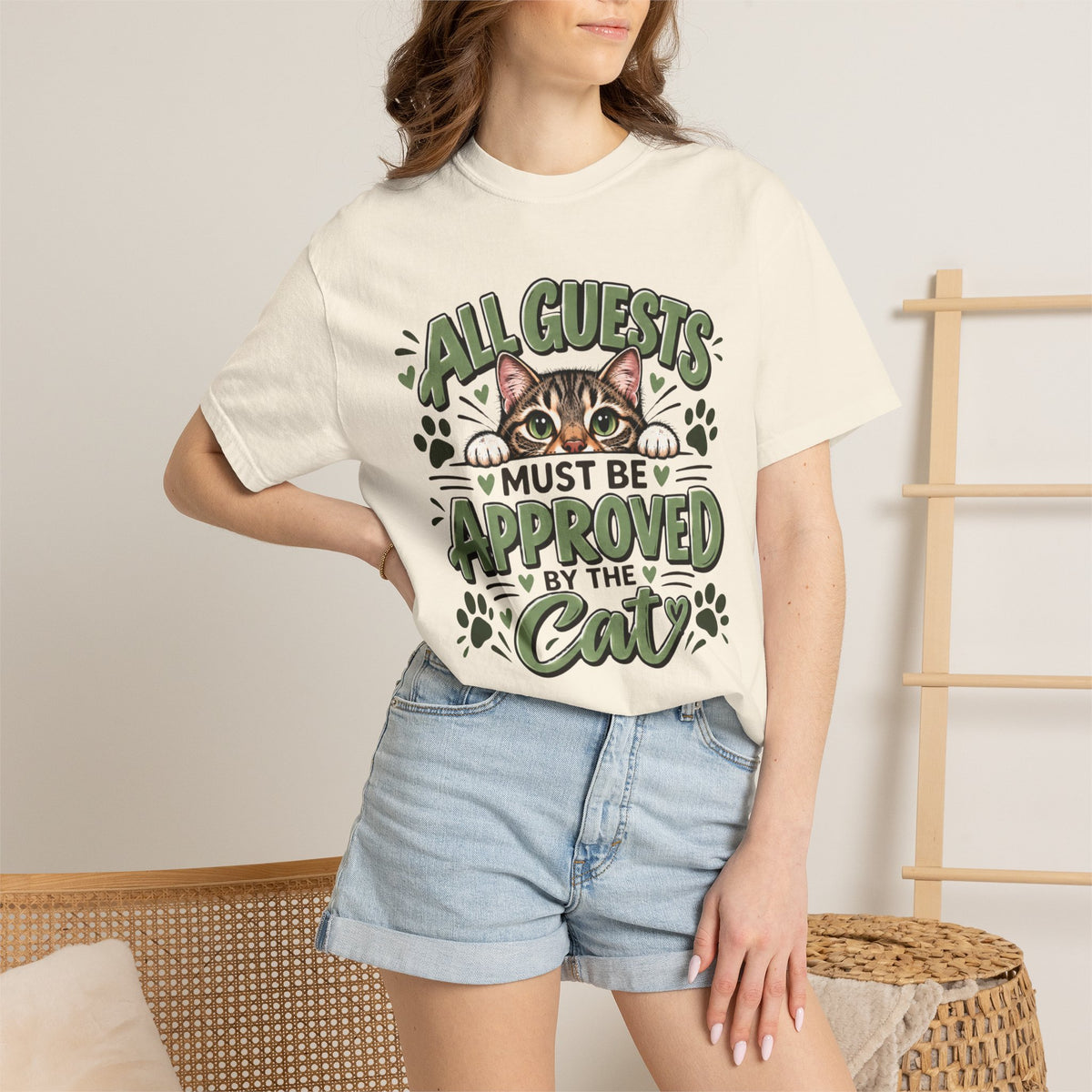 All Guests Must Be Approved by the Cat | Comfort Colors® Tee