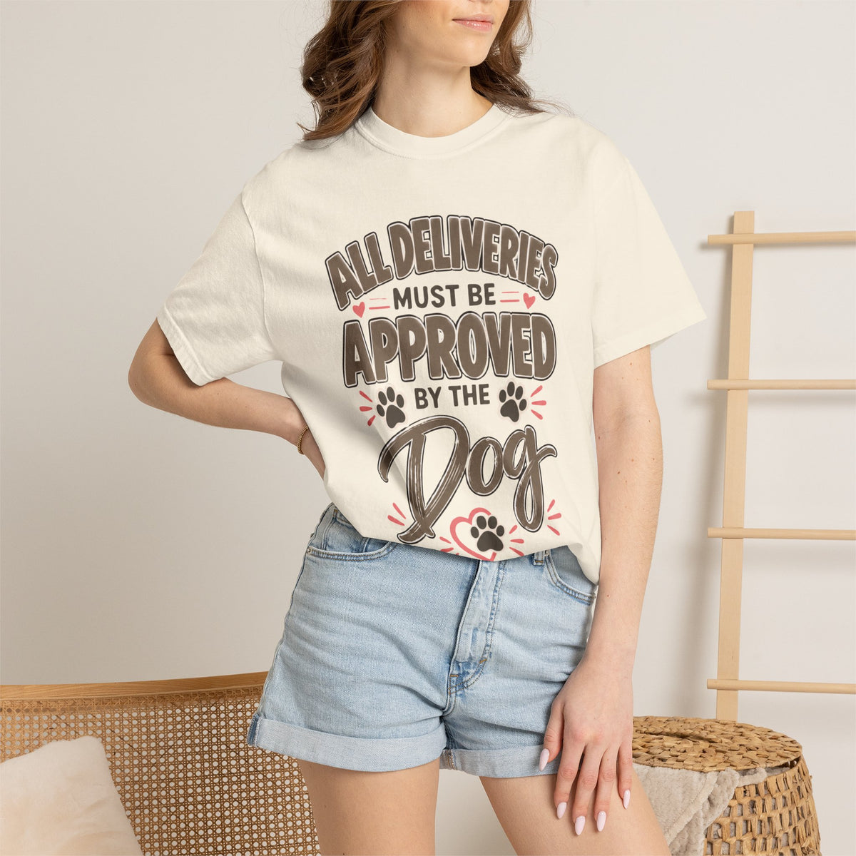All Deliveries Must Be Approved by the Dog | Funny Dog Lover Tee