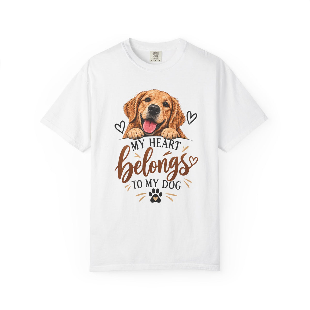 My Heart Belongs to My Dog | Dog Lover Graphic Tee