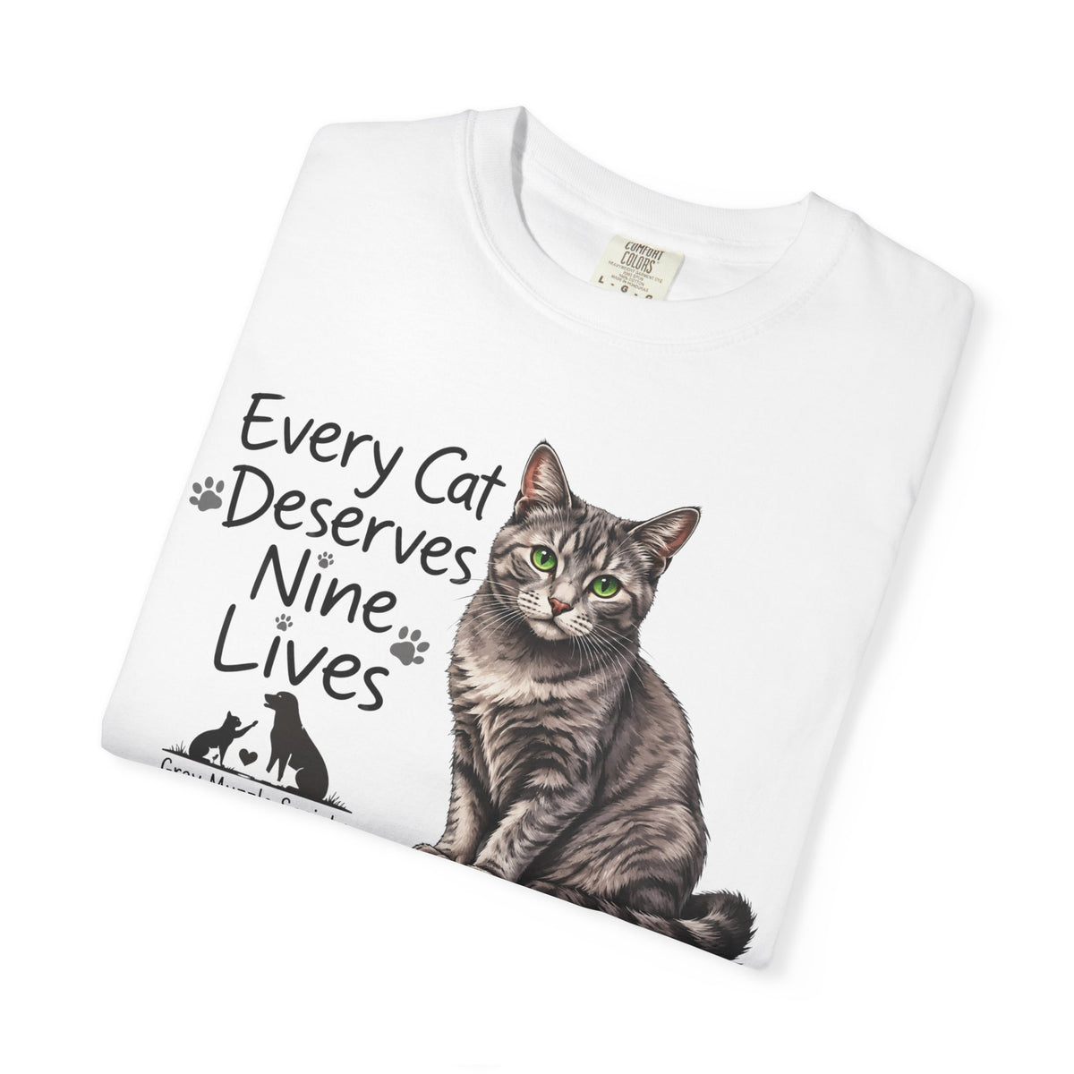 Every Cat Deserves Nine Lives | Senior Cat Rescue Tee