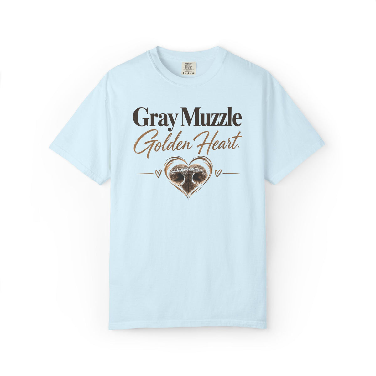 Gray Muzzle. Golden Heart.™ | Senior Dog Comfort Colors® Tee