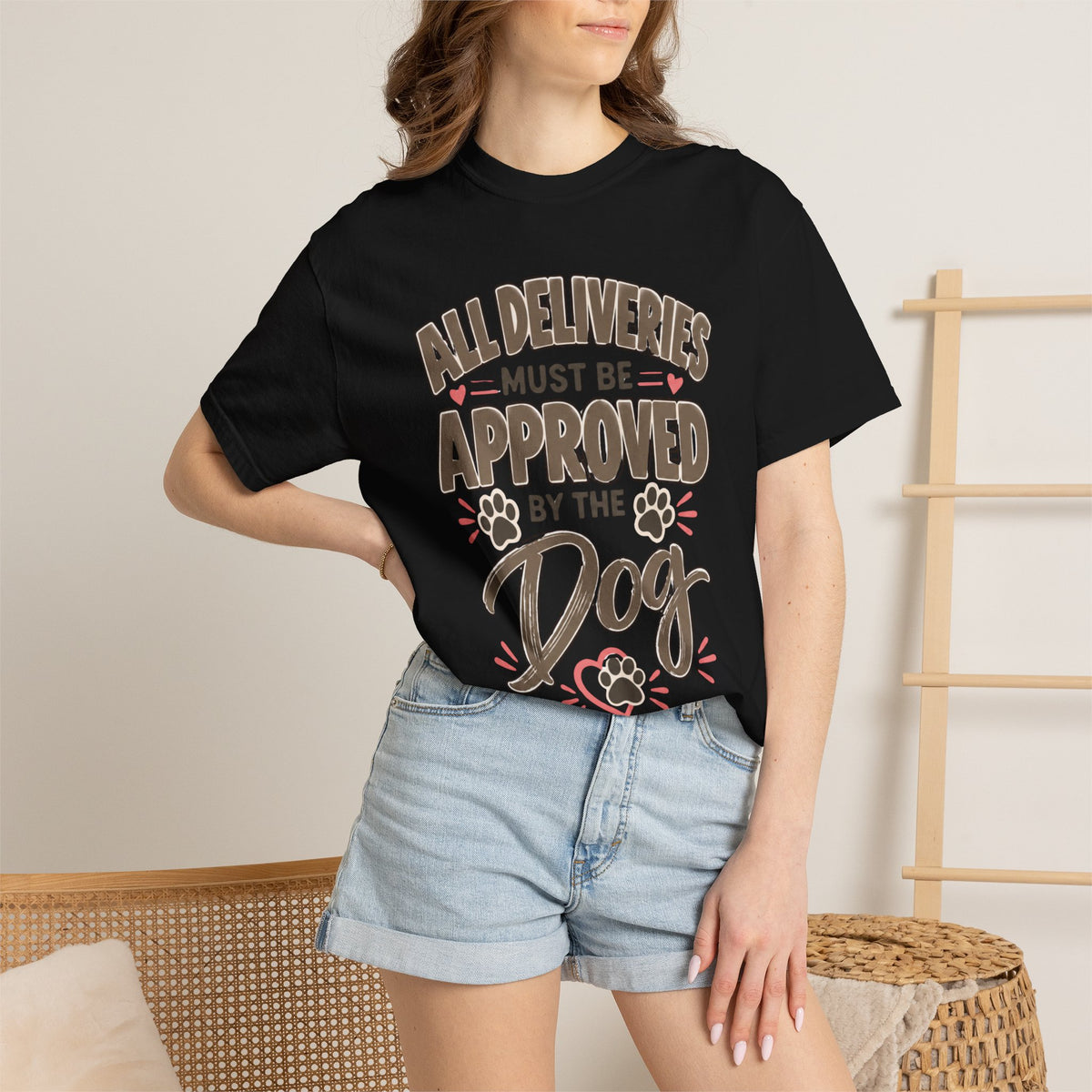 All Deliveries Must Be Approved by the Dog | Funny Dog Lover Tee