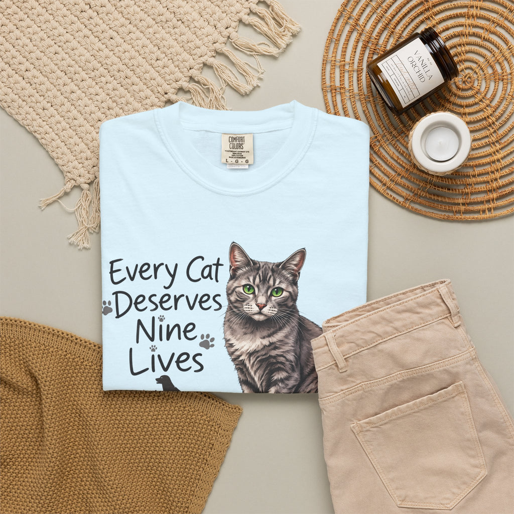 Every Cat Deserves Nine Lives | Senior Cat Rescue Tee