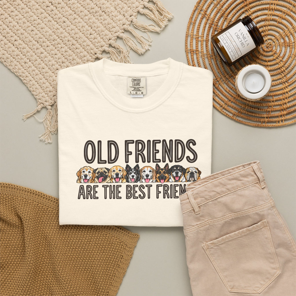 Old Friends Are the Best Friends | Senior Dog Tee