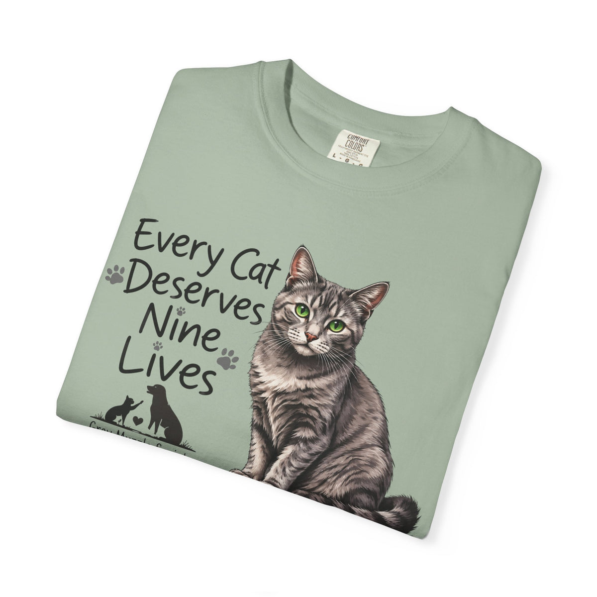 Every Cat Deserves Nine Lives | Senior Cat Rescue Tee