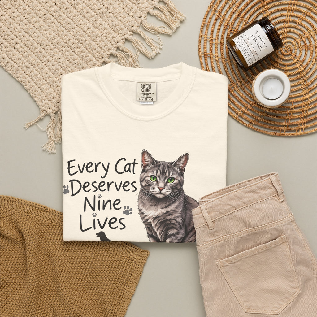 Every Cat Deserves Nine Lives | Senior Cat Rescue Tee