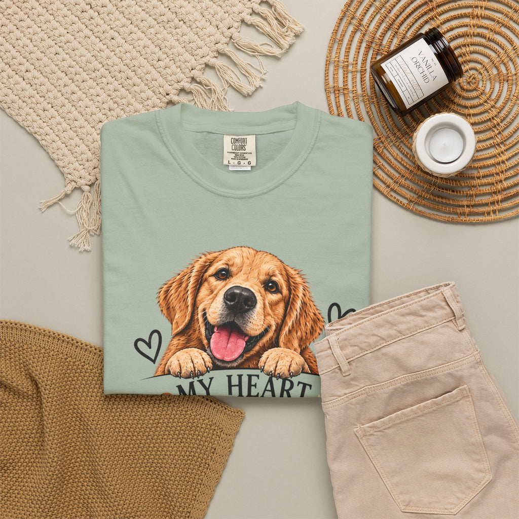 My Heart Belongs to My Dog | Dog Lover Graphic Tee