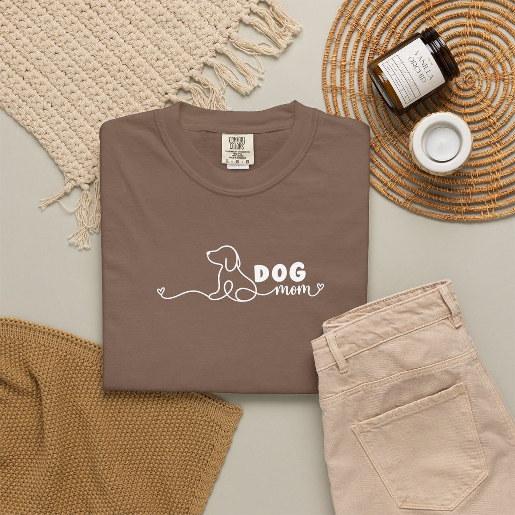 Minimalist Dog Mom Tee | Simple Dog Lover Shirt
