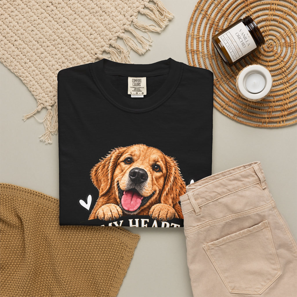 My Heart Belongs to My Dog | Dog Lover Graphic Tee