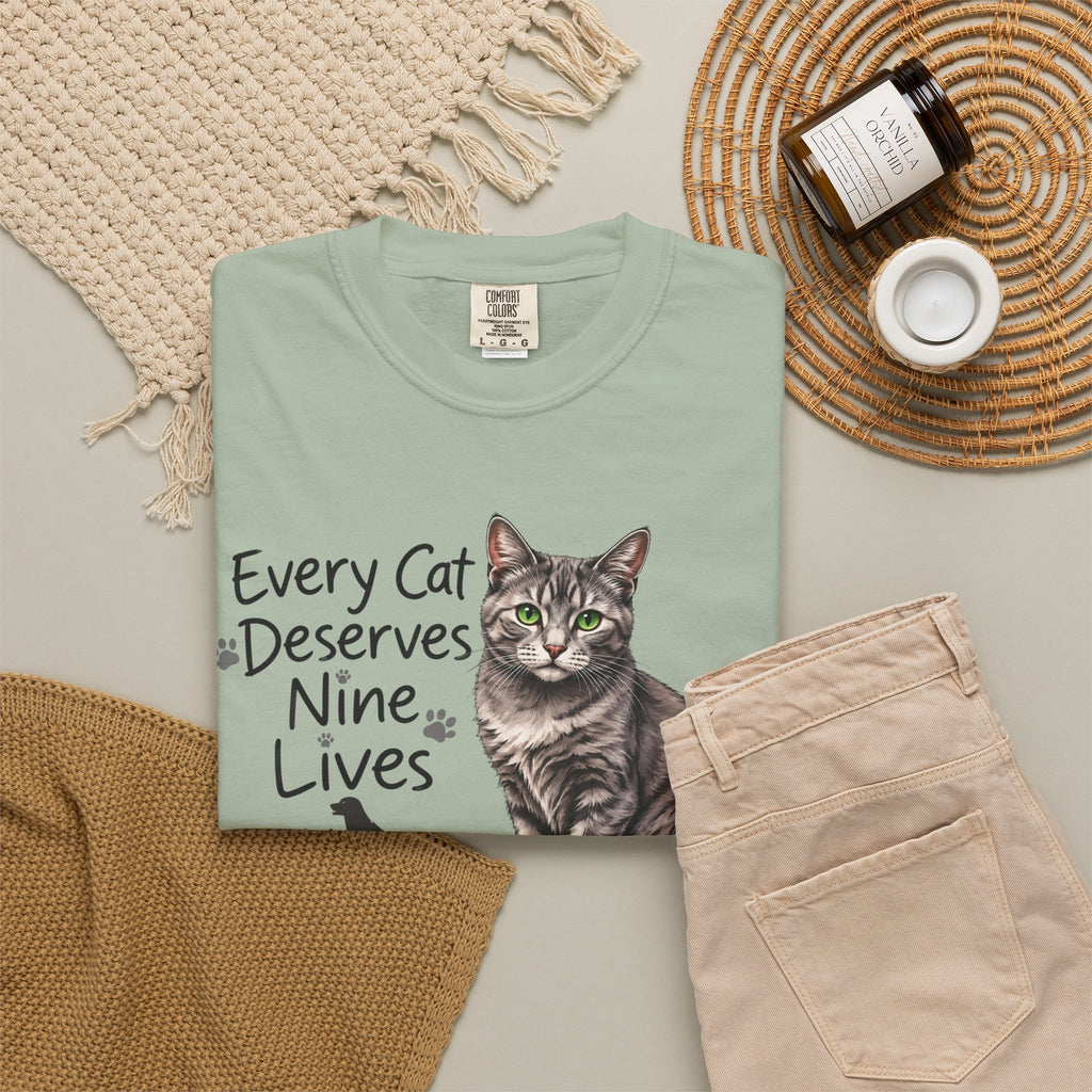 Every Cat Deserves Nine Lives | Senior Cat Rescue Tee