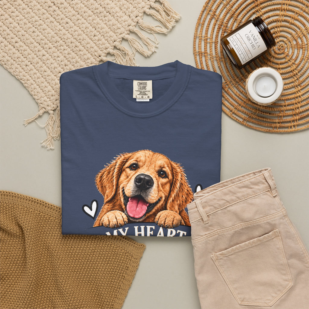 My Heart Belongs to My Dog | Dog Lover Graphic Tee