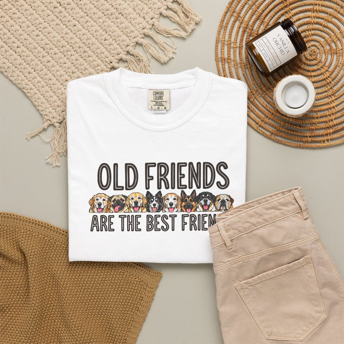 Old Friends Are the Best Friends | Senior Dog Tee