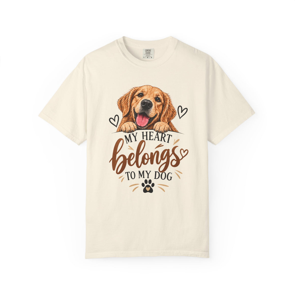 My Heart Belongs to My Dog | Dog Lover Graphic Tee