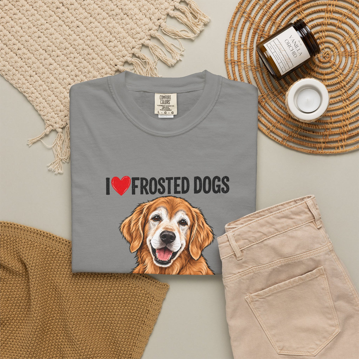 I Love Frosted Dogs. Adopt a Senior. | Senior Dog Tee