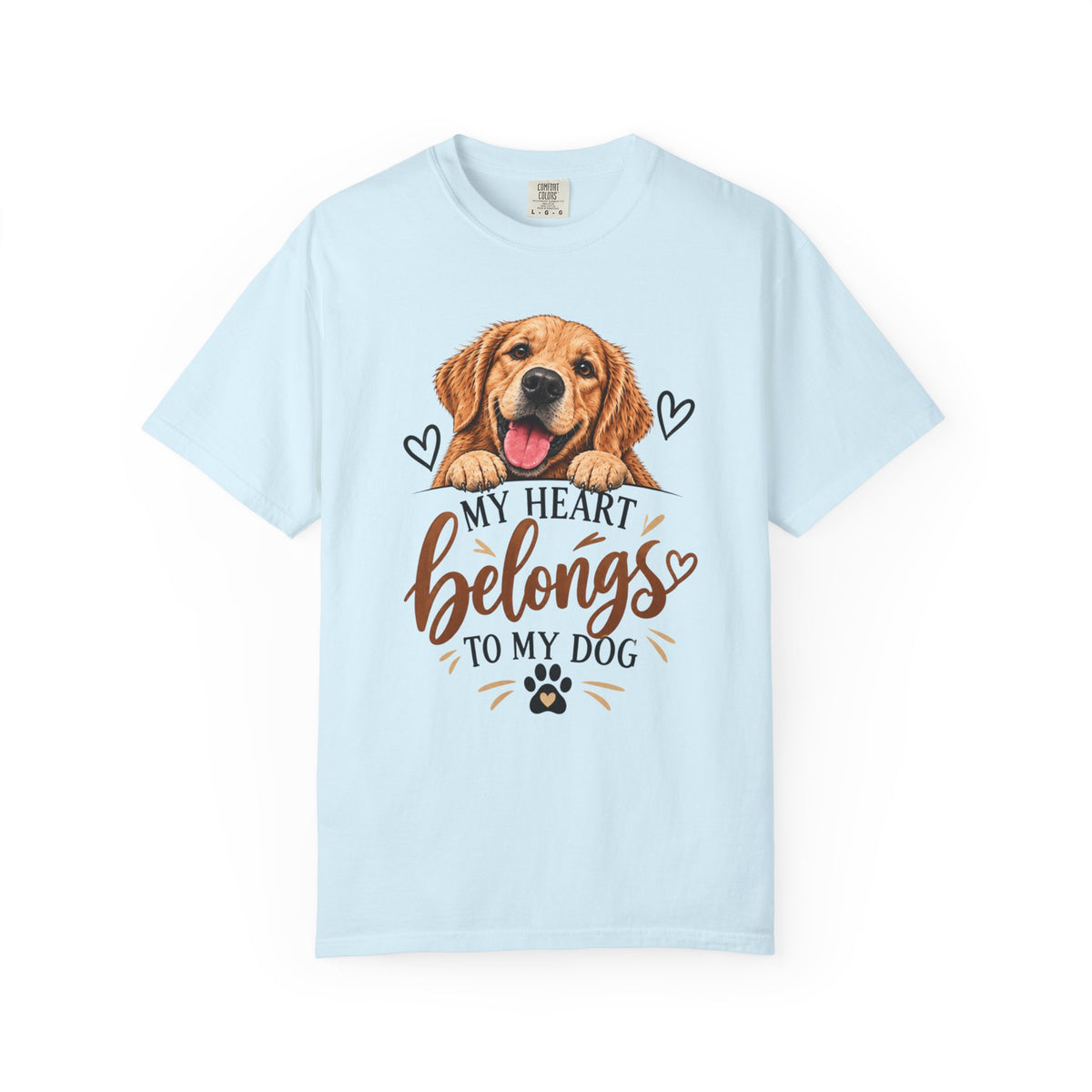 My Heart Belongs to My Dog | Dog Lover Graphic Tee