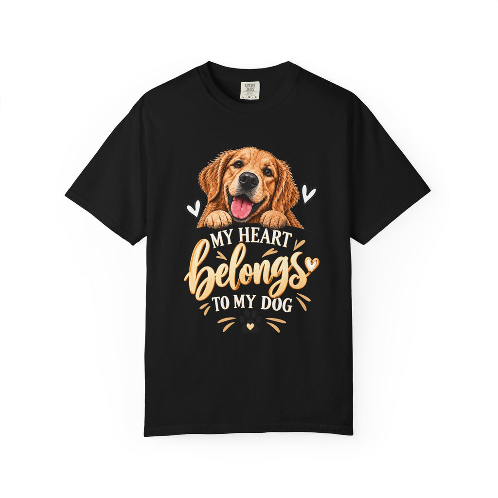 My Heart Belongs to My Dog | Dog Lover Graphic Tee