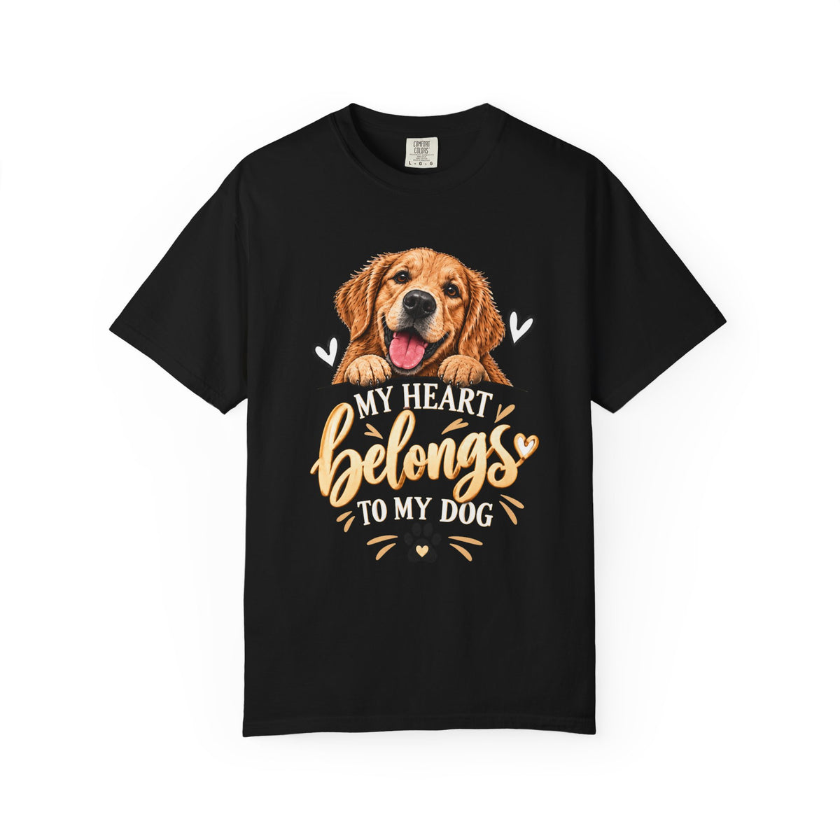 My Heart Belongs to My Dog | Dog Lover Graphic Tee