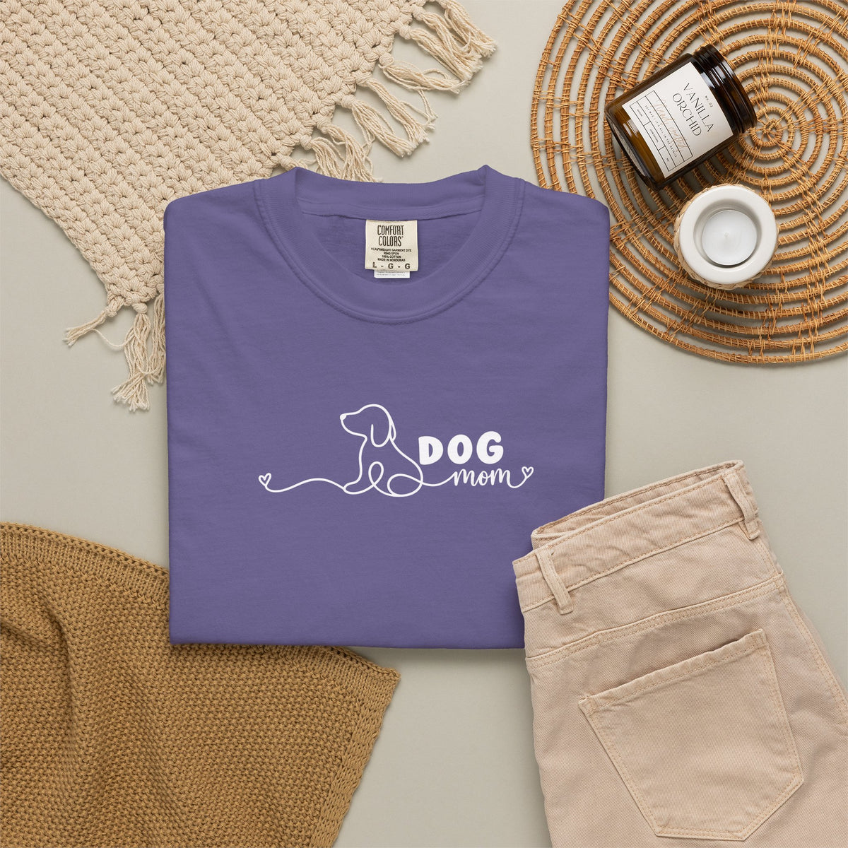 Minimalist Dog Mom Tee | Simple Dog Lover Shirt