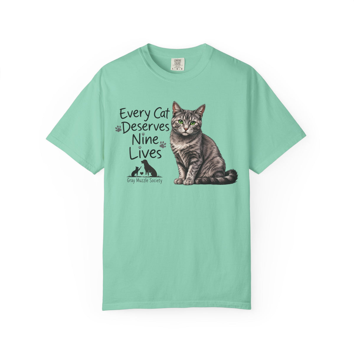 Every Cat Deserves Nine Lives | Senior Cat Rescue Tee