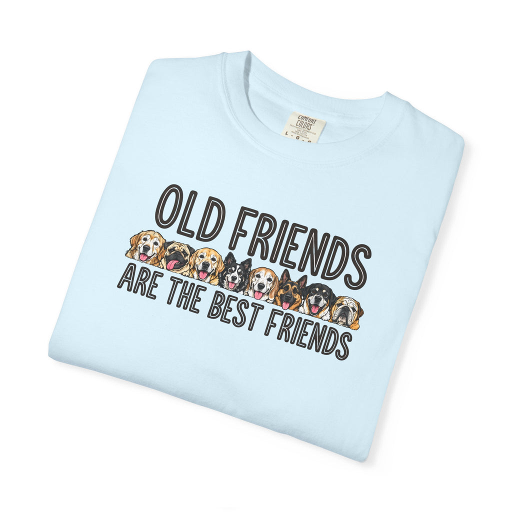 Senior dog tee reading "Old Friends Are the Best Friends", photo 9