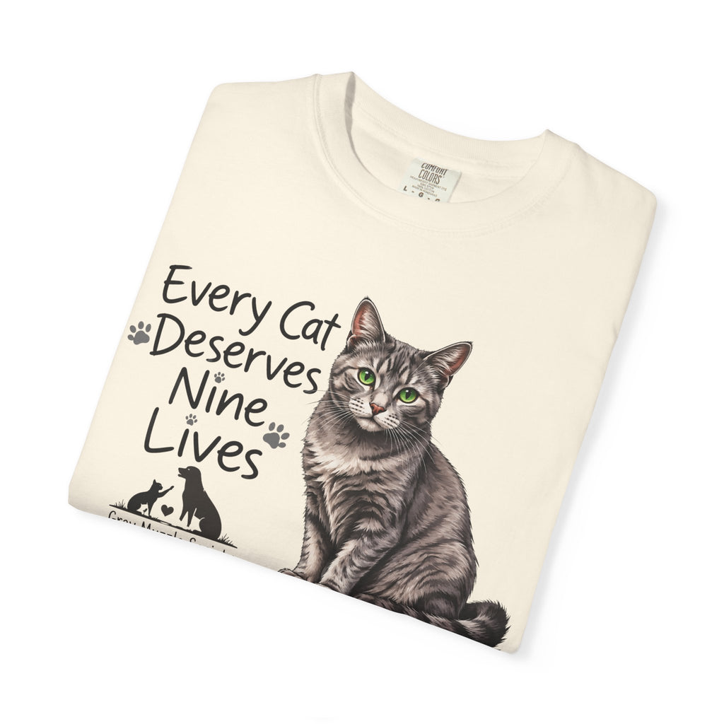 Every Cat Deserves Nine Lives | Senior Cat Rescue Tee