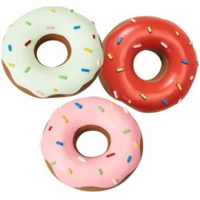 Cosmo Furbabies Latex Squeaker Donut Toy Assorted Colors - 1 count