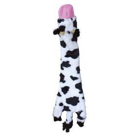 Skinneeez Crinkler Dog Toy Cow 14 in