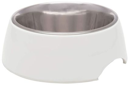 Loving Pets Ice White Retro Bowl (size: 1 count - Large)